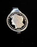 U.S. - Morgan Dollar (Heads) Cut Coin Money Clip