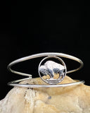 U.S. - Buffalo Nickel on Handcrafted Sterling Wire Cuff