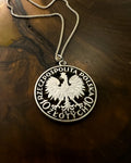 Poland - Silver 10 Zlotych Cut Coin Pendant