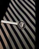 Ireland- Sterling Silver Tie Clip with Hand-Cut 3 Pence Harp Coin