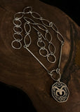 Isle of Man - 50 Pence with Handwrought Sterling Necklace