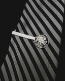 U.S. - Sterling Silver Tie Clip with Hand-Cut Indian Head Nickel