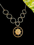 Uruguay - Sun with Handwrought Sterling and Copper Necklace