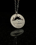 U.S. (New Hampshire) - White Mountains National Park Cut Coin Pendant