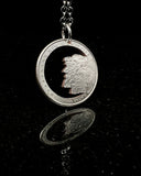 U.S. (New Hampshire) - Old Man of the Mountain State Quarter Cut Coin Pendant