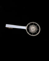 Argentina - Sterling Silver Tie Clip with Hand-Cut Sun Coin