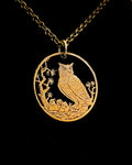 Poland - Cut Coin Pendant with Owl