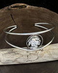 U.S. - I dian Head Nickel on Handcrafted Sterling Wire Cuff
