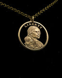 United States - Sacagawea Cut Coin Pendant
