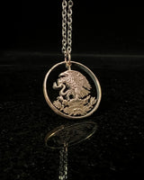 Mexico - National Arms Cut Coin Pendant