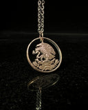 Mexico - National Arms Cut Coin Pendant