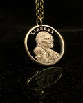United States - Sacagawea Cut Coin Pendant