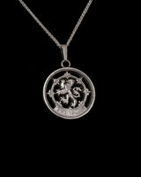 United Kingdom - Silver Cut Coin Pendant with Scottish Lion