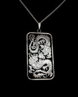 Australia - 2020 Dragon One Dollar Silver Bar Cut Coin Pendant