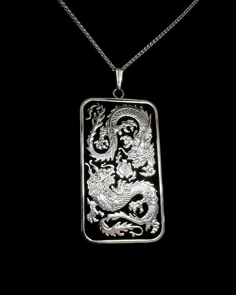 Australia - 2020 Dragon One Dollar Silver Bar Cut Coin Pendant