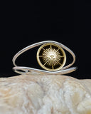 Argentina - Sun on Handcrafted Sterling Wire Cuff