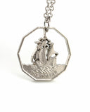 East Caribbean States - Cut Coin Pendant with Ship