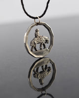 Argentina Gaucho Cut Coin Pendant