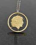 Greece - Cut Coin Pendant with Alexander the Great