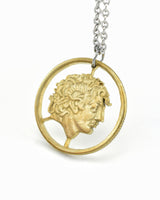 Greece - Cut Coin Pendant with Alexander the Great