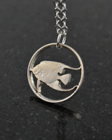Bermuda - Angelfish Cut Coin Pendant