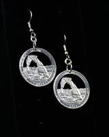 U.S. - Cut Coin Earrings with Arches