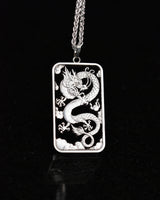 Australia - 2019 Dragon One Dollar Silver Bar Cut Coin Pendant