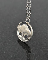 U.S. - Buffalo Nickel Cut Coin Pendant