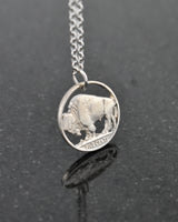 U.S. - Buffalo Nickel Cut Coin Pendant