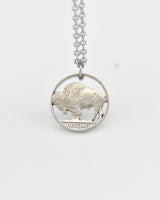 U.S. - Buffalo Nickel Cut Coin Pendant