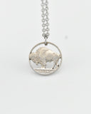 U.S. - Buffalo Nickel Cut Coin Pendant