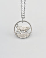 Ireland - Bull Cut Coin Pendant