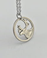 Canada - Caribou Cut Coin Pendant