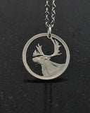 Canada - Caribou Cut Coin Pendant