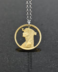 Egypt - Cleopatra Cut Coin Pendant