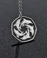 Gibraltar - Cut Coin Pendant with Dolphins