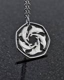 Gibraltar - Cut Coin Pendant with Dolphins