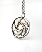 Gibraltar - Cut Coin Pendant with Dolphins