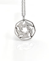 Gibraltar - Cut Coin Pendant with Dolphins