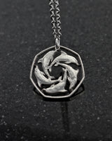 Gibraltar - Cut Coin Pendant with Dolphins