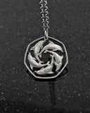 Gibraltar - Cut Coin Pendant with Dolphins