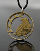 Namibia - Bateleur Eagle Cut Coin Pendant