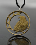 Namibia - Bateleur Eagle Cut Coin Pendant