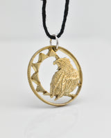 Namibia - Bateleur Eagle Cut Coin Pendant