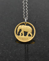 Congo - Elephant Cut Coin Pendant