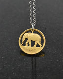 Congo - Elephant Cut Coin Pendant