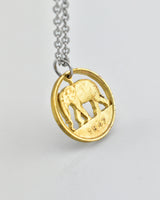 Congo - Elephant Cut Coin Pendant