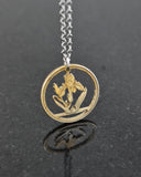 Hungary - Iris Cut Coin Pendant