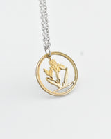 Hungary - Iris Cut Coin Pendant