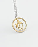 Hungary - Iris Cut Coin Pendant